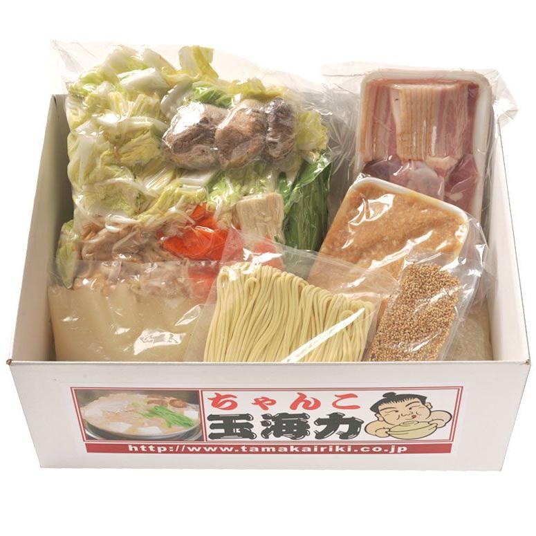 配達日時指定商品 ちゃんこ鍋セット3〜4人前:味噌味/醤油味 : ちゃんこ