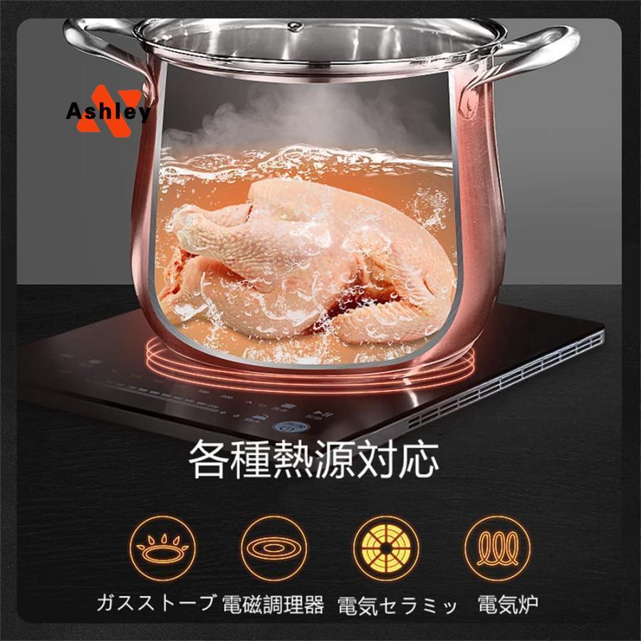 両手鍋 ステンレス製 シチューポット 煮込み料理 煮物 カレー 3 両手鍋 ステンレス製 シチューポット 煮込み料理 煮物 カレー 3