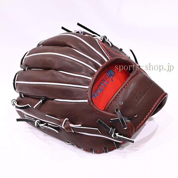 あすつく 和牛JB 硬式用 JB-004S 内野手用 ブラウン×ブラック紐