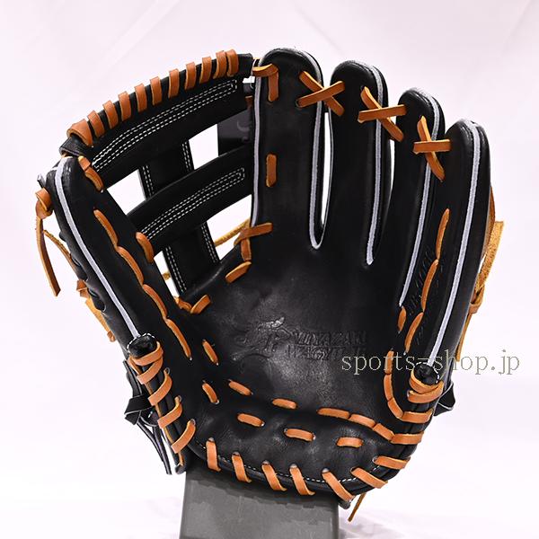 あすつく 和牛JB 硬式用 JB-006S 内野手用 ブラック タン紐 硬式