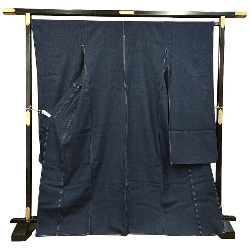 TAMAKIYA DENIM】 デニム振袖 インディゴ ノーマル フリーサイズ : 京