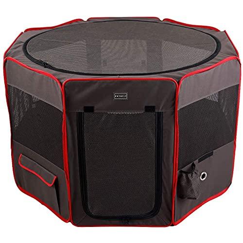 petsfit ペットサークル 折りたたみ 八角形 犬 サークル メッシュ 収納