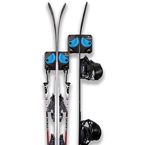 Gravity Grabber - のスキー＋スノーボード ラック 壁掛け 収納ラック  