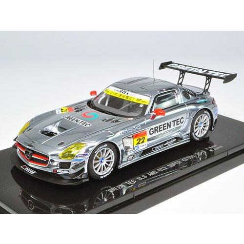 エブロ GREEN TEC SLS AMG GT3 スーパーGT300 1/43 エブロ 1/43 GREEN TEC SLS AMG GT3 SUPER GT300 2013 No.22 完成品