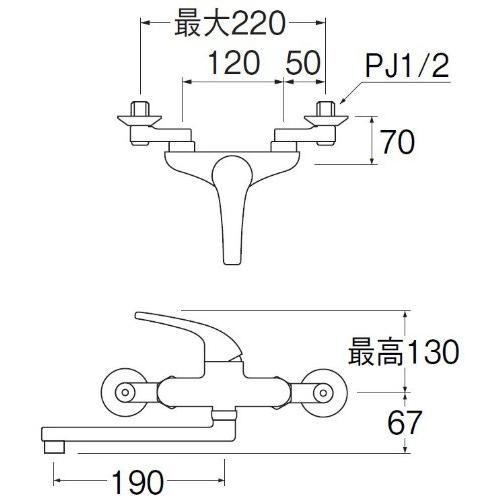 SANEI(三栄水栓製作所) 【水栓金具】 機能水栓≫シングル混合栓 SANEI(三栄水栓製作所) 【水栓金具】 機能水栓≫シングル混合栓