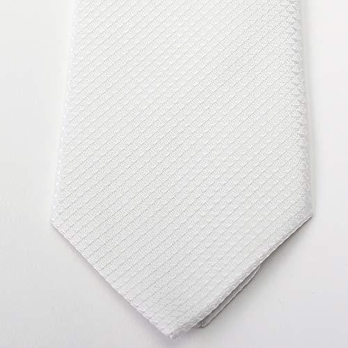 [ドレスコード101] フォーマル 結婚式 ネクタイ ストライプ メンズ 新郎 冠婚葬祭 入学式 洗える ホワイト 無地 白 ギフト プレゼント パー |  | 04