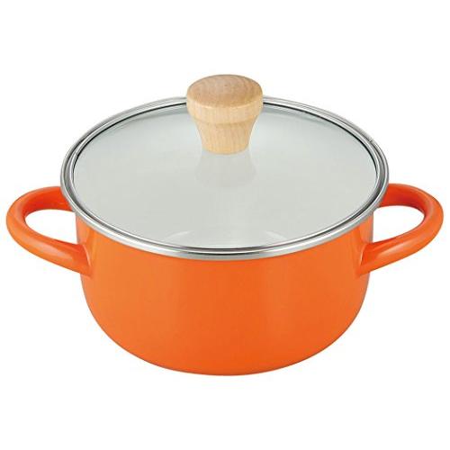 和平フレイズ 両手鍋 鍋料理 卓上鍋 プチなべ 16cm 1~2人用 オレンジ