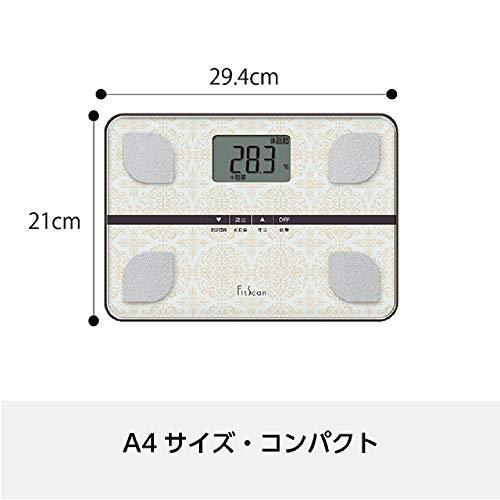 タニタ 体重 体組成計 FS-103 WH 自動認識機能付き ホワイト W29.7xH2.5xD21cm｜tamami-ya｜05