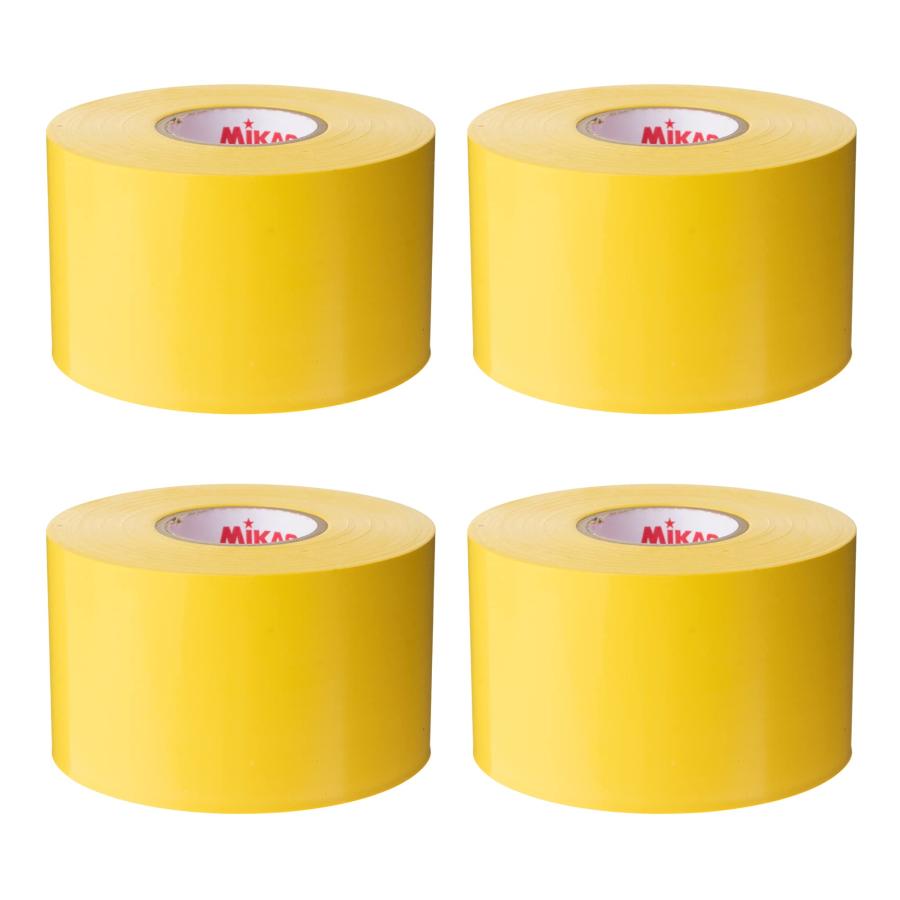 ミカサ(MIKASA) ラインテープ 黄 ビニール (伸びるタイプ) 幅50mm×25m