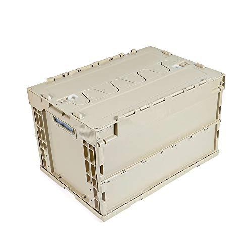 日本製 コンテナ ボックス 折り畳み 50l 耐久 取っ手付き 耐荷重 160kg