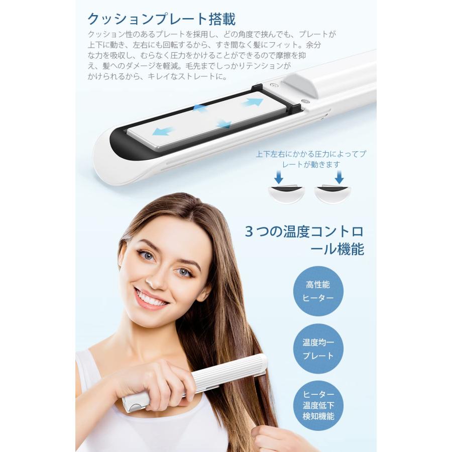 ReFa ストレートヘアアイロン ホワイト 充電ケーブル付き　新品同様！ ReFa 【LINEお友だち登録でクーポンプレゼント！】リファ
