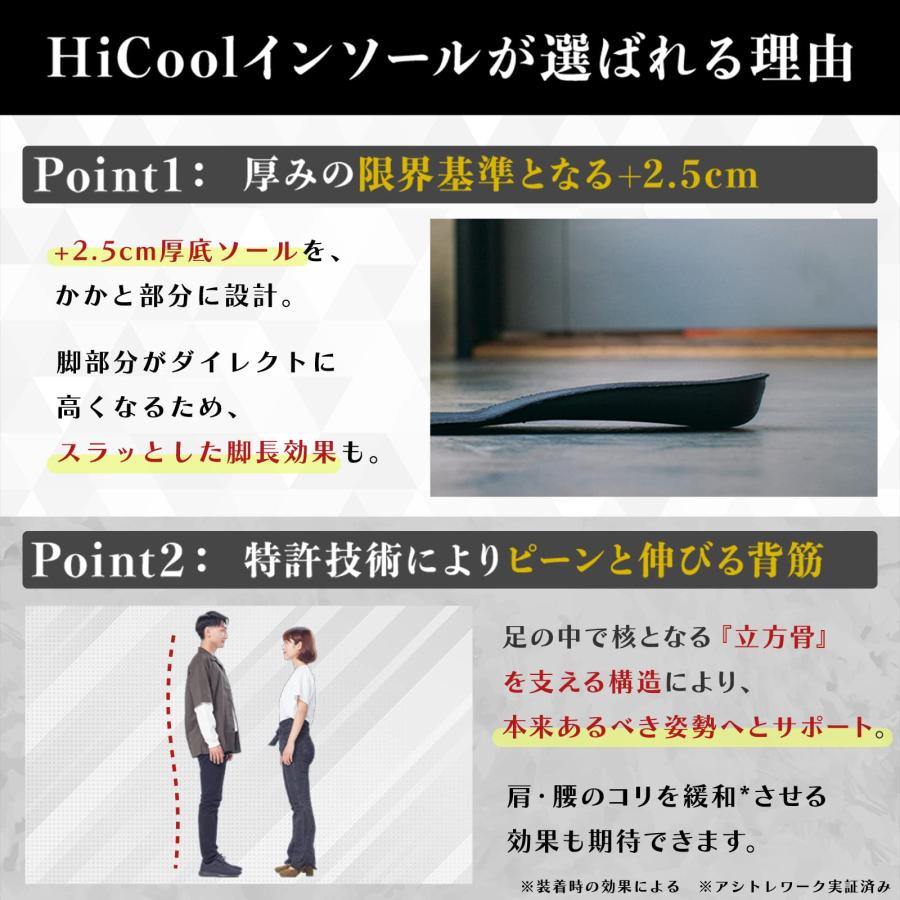 HiCool INSOLE【公式】 シークレットインソール 世界特許採用 HiCool INSOLE【公式】 シークレットインソール 世界特許採用