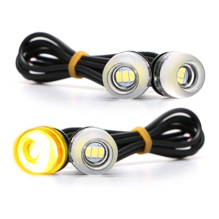 国内在庫　メッキバレット　12Ｖ　LED　 ウインカー　4個セット Yuumo+ バイク ウインカー LED 極小 高輝度 ミニ ナノ 小型 M6 汎用 4
