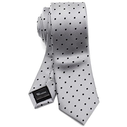 美品 PRADA ナロータイ 7.0 シルバー ドット柄 光沢 イタリア製 極美品 PRADA プラダ ネクタイ ネイビー 水玉模様 ドット柄 イタリア製