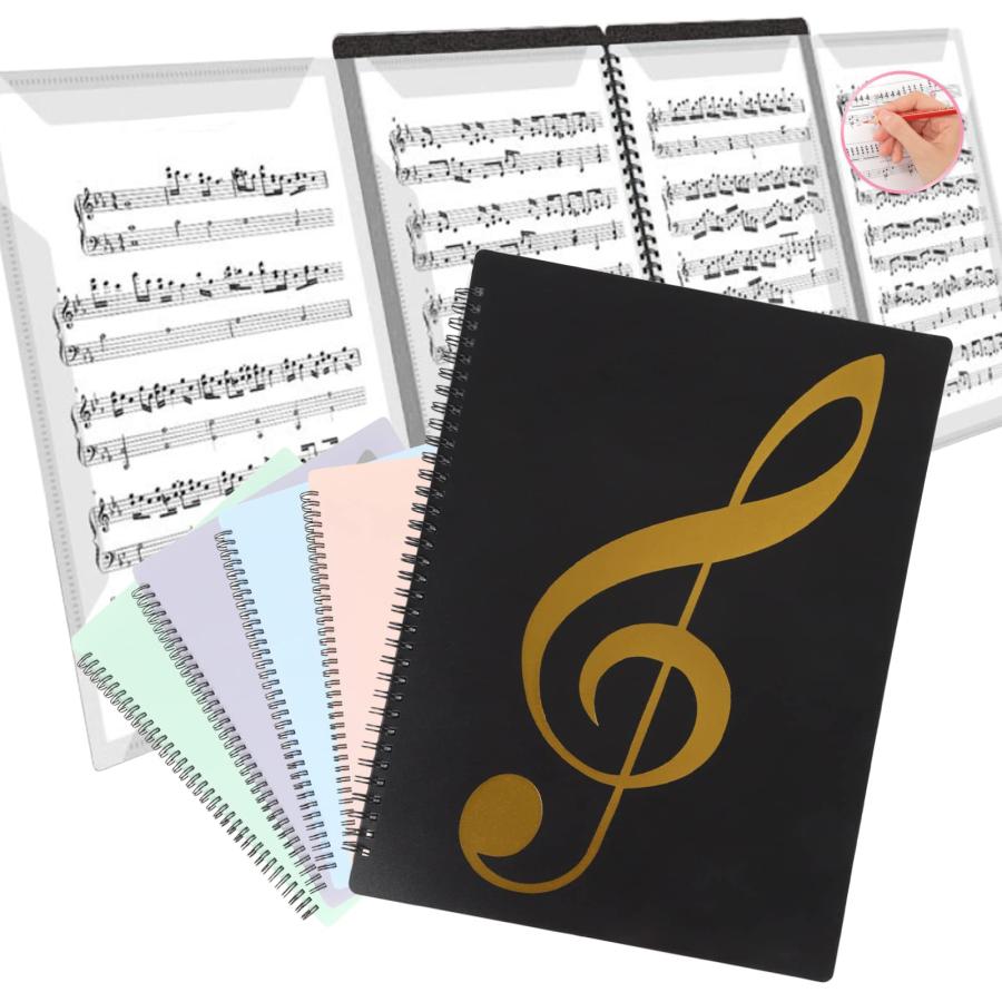 Solf 【ピティナ支部長監修】 楽譜ファイル 4面 書き込める A4 10枚/40