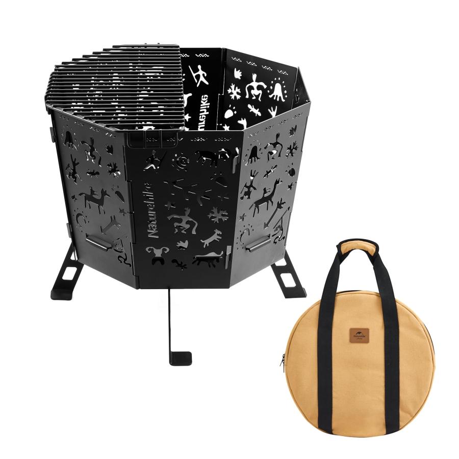 Naturehike公式ショップ 焚き火台 キャンプ 折りたたみ式 五徳付き 灰