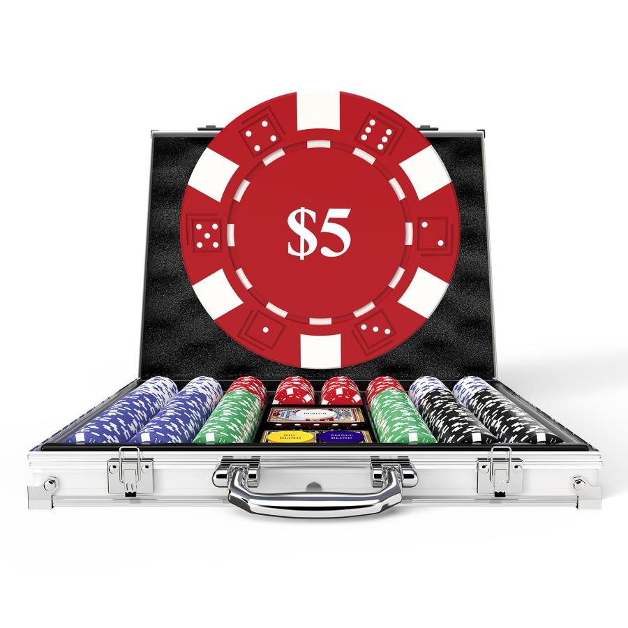 ポーカーチップセット、11.5g重、ナンバリング付き、コンパクトな