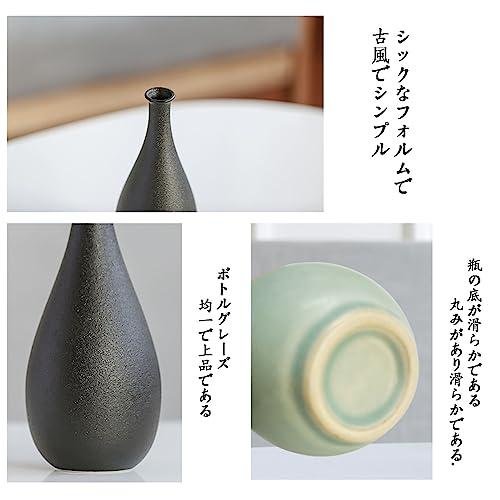 多色陶器花瓶 馬と武士のデザイン jsgyh-lq-104.jpg