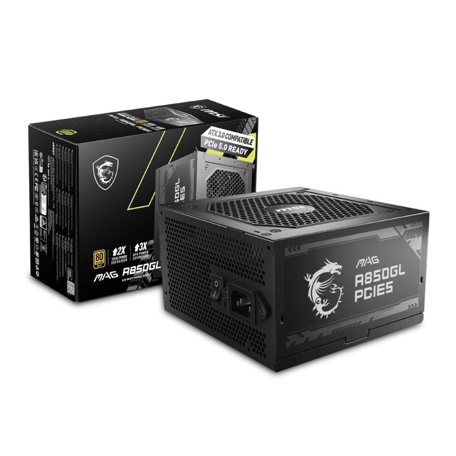 MSI 850W自作PC電源ユニットMAG A850GL PCIE5 (80PLUS GOLD MSI 850W自作PC電源ユニットMAG A850GL PCIE5 (80PLUS GOLD