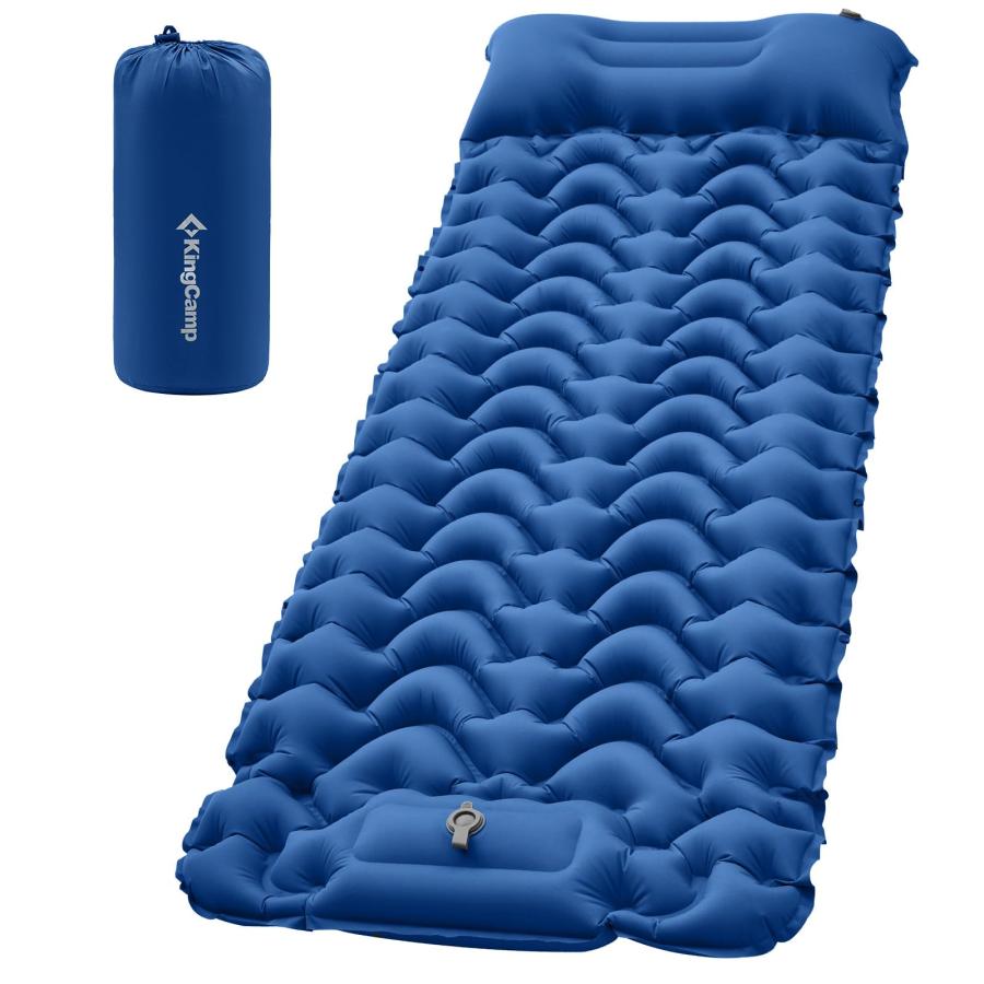 KingCamp エアーマット 足踏み式 10cm 30秒膨張 インフレーター