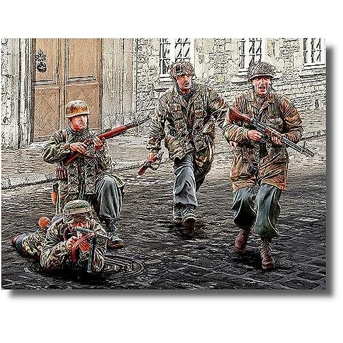 マスターボックス 1/35 ドイツ 降下猟兵4体 第二次迷彩服 プラモデル