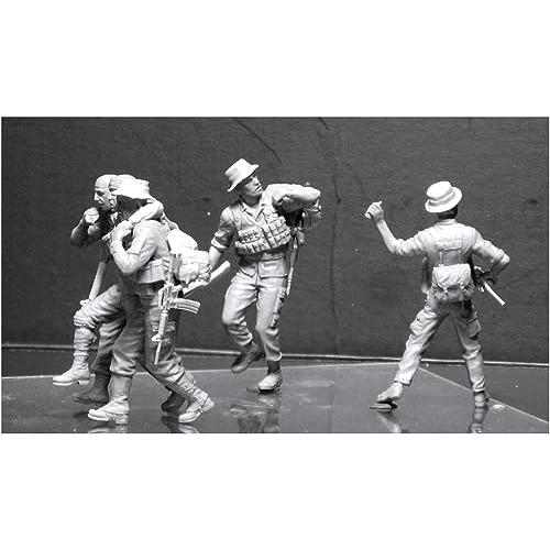 マスターボックス 1/35 アメリカ 海軍特殊部隊 5体負傷兵搬送