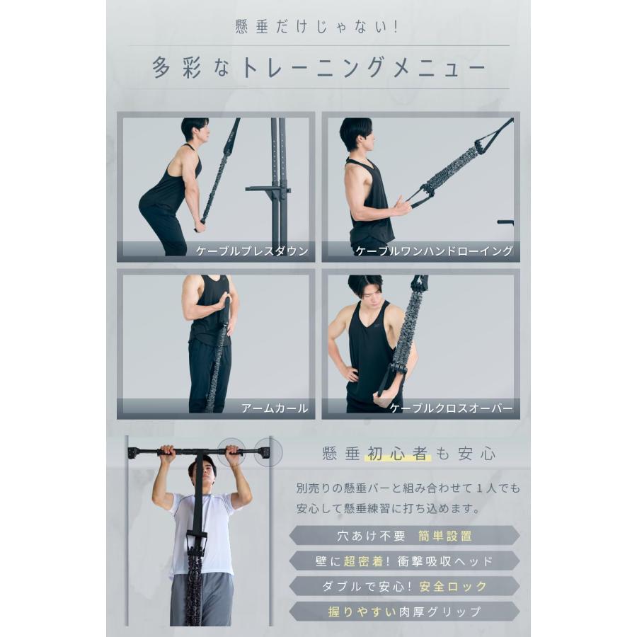 懸垂マシン(補助バンド付) エビトレ 【選べる4種×長さ・強度調節】 「あなたに合わせる