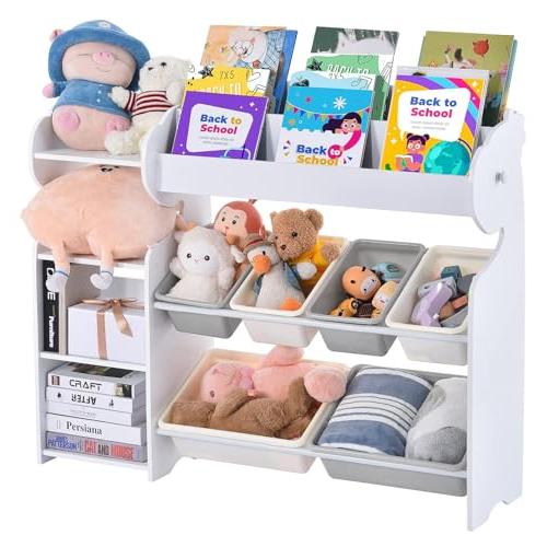 Kennkari おもちゃ収納ラック 子供用 おもちゃ箱 おもちゃ棚 キッズ