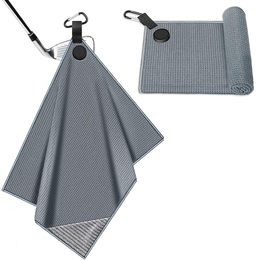 DESELL ゴルフ タオル ゴルフグッズ マグネット式 40*50CM マ