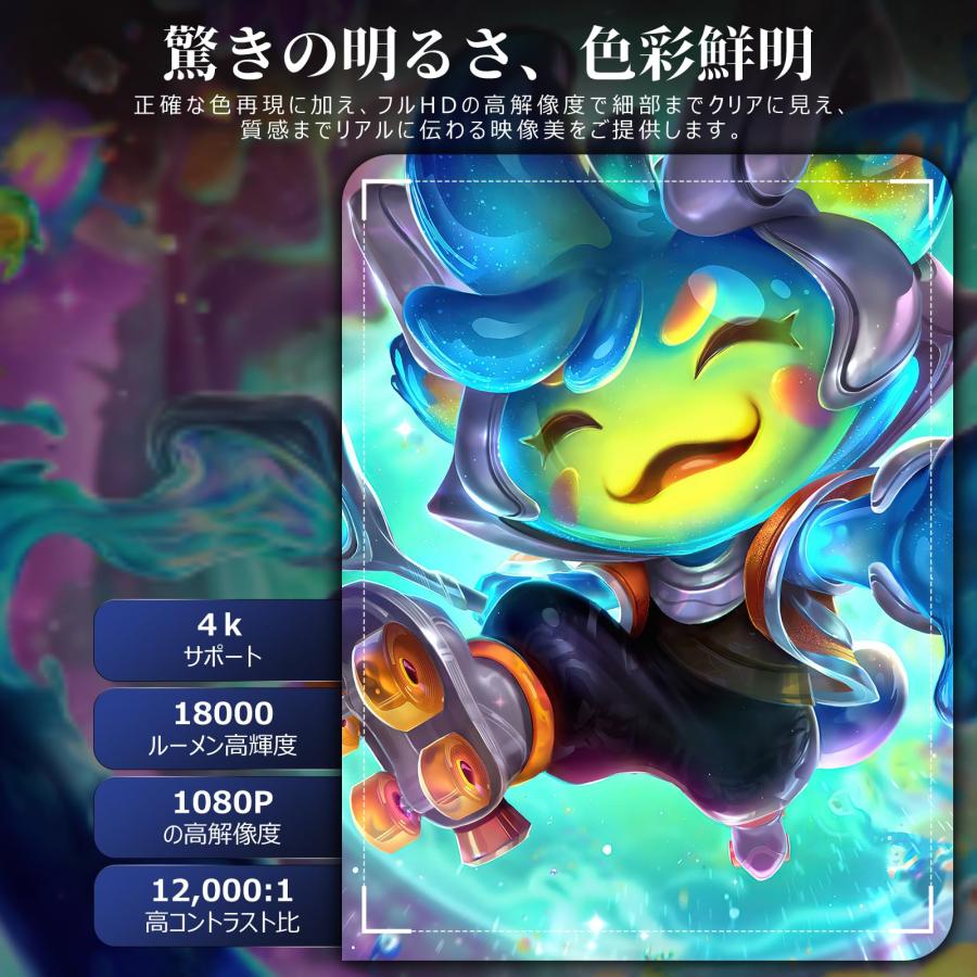 PliPla プロジェクター 家庭用【2025年新登場！18000LM・270