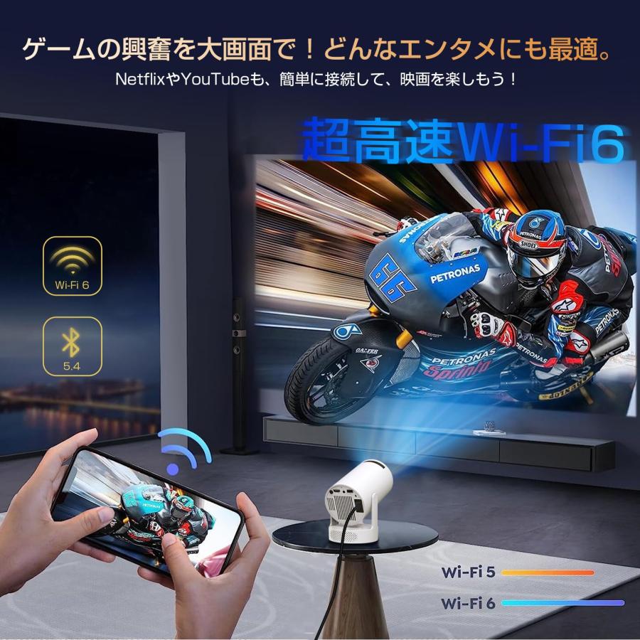 Boleve プロジェクター 家庭用 【2025最新Android TV搭載＆270