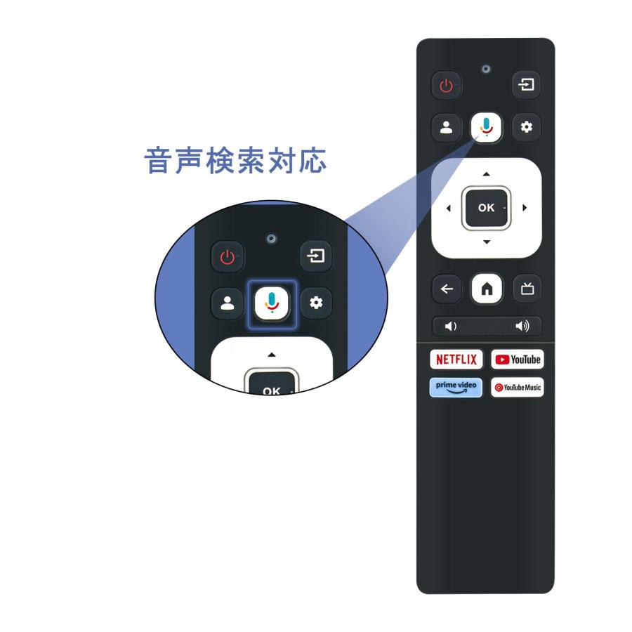 テレビリモコン fit for FPD チューナーレステレビ スマート 32V