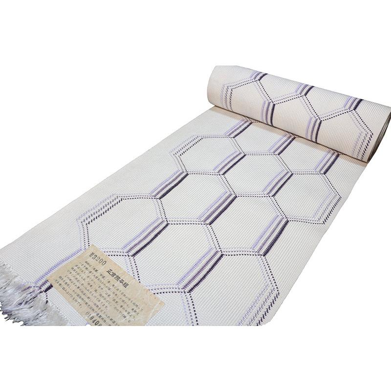 八寸名古屋帯　正倉院平組　未仕立　未使用品 正倉院平組 八寸名古屋帯 白 組紐 組み帯 未仕立 絹100％ 日本製