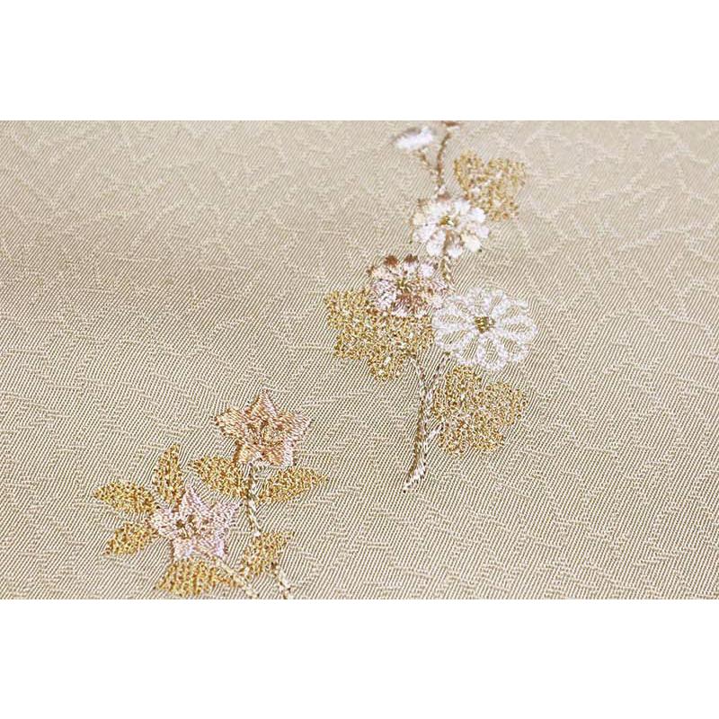 TORAY 洗える着物 小紋 反物 東レ シルック ポリエステル 刺繍 花柄 