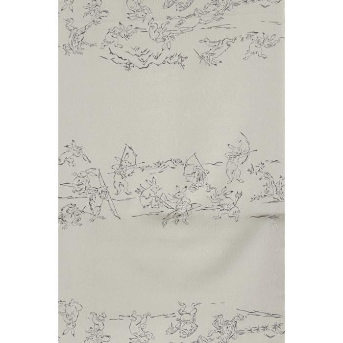 鳥獣戯画・東レシルック長襦袢反物 シルック 長襦袢 洗える 反物 フルオーダー 人気柄再入荷 東レ