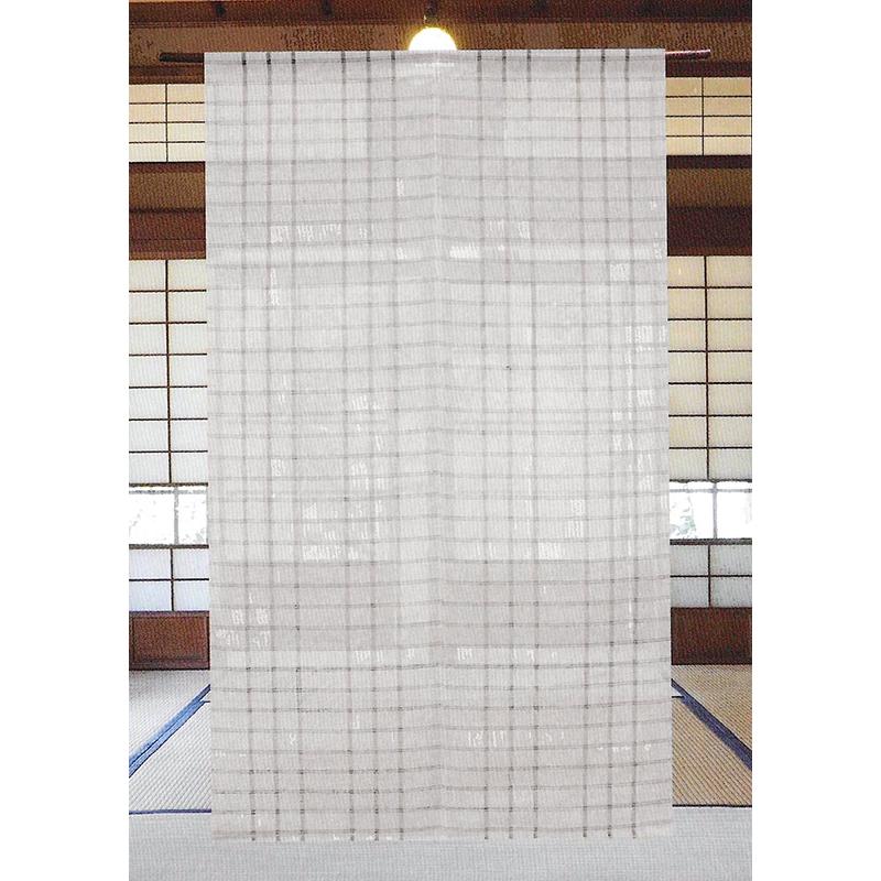 麻のれん 生成り 麻100％ 日本製 88cm×150cm 送料無料 和インテリア V