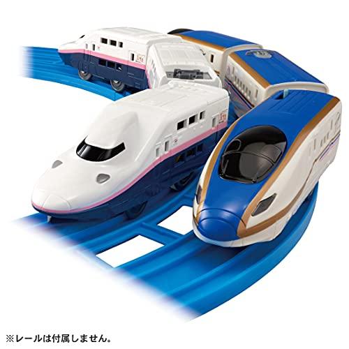 プラレール さよならE4系新幹線Max ＆ E7系上越新幹線 （朱鷺色仕様）｜tamari-do｜02