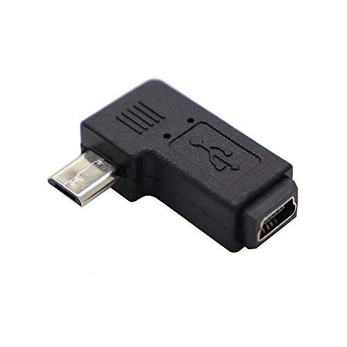 ViViSun 2個セット  Micro usb to mini usb変換アダプタ Micro(オス) to mini(メス)アダプタ ９０°｜tamari-do｜02