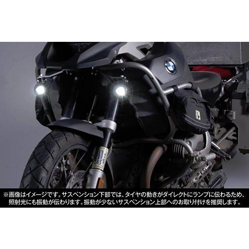 PIAA バイク用フォグランプ LED 6000K 追加ランプ 径61mm プロジェクター 12V8W 1100P IPX7 車検対応 1個入の画像