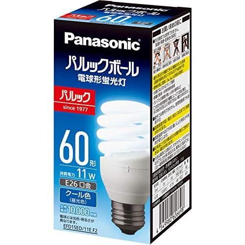 パナソニック 電球形蛍光灯 パルックボール 口金直径26mm 電球 60形