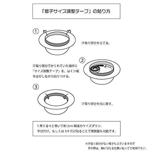 Sun's market(サンズマーケット) 帽子サイズ調整テープ/20mm/日本製/インナーバンド/帽子用テープ/サイズ調整/サイズ調節｜tamari-do｜02