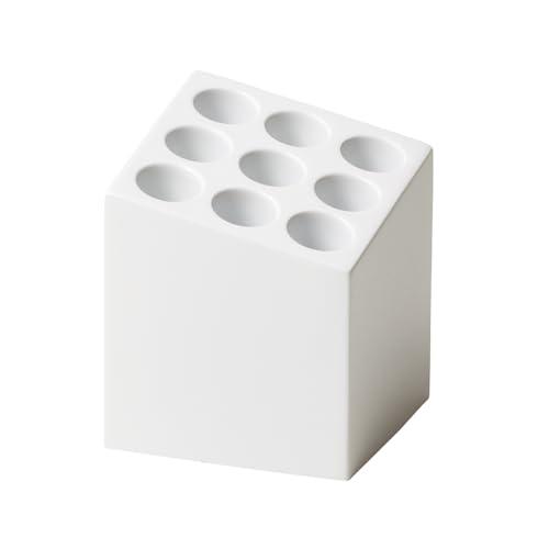 ideaco(イデアコ) 傘立て マット ホワイト 9本挿し CUBE(キューブ