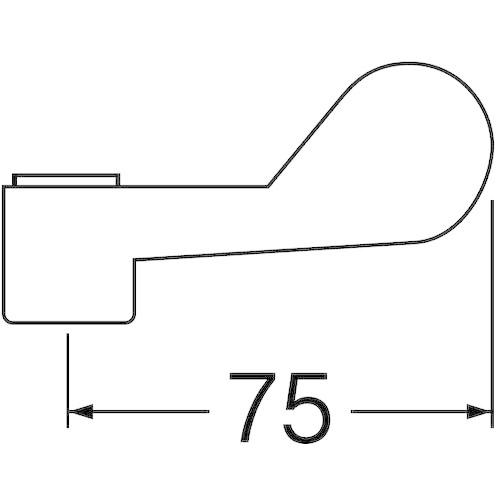 SANEI ワンタッチレバー ワンタッチ操作で開閉 アダプター4個付き 感染症対策に 長さ75ｍｍ PR23F｜tamari-do｜08