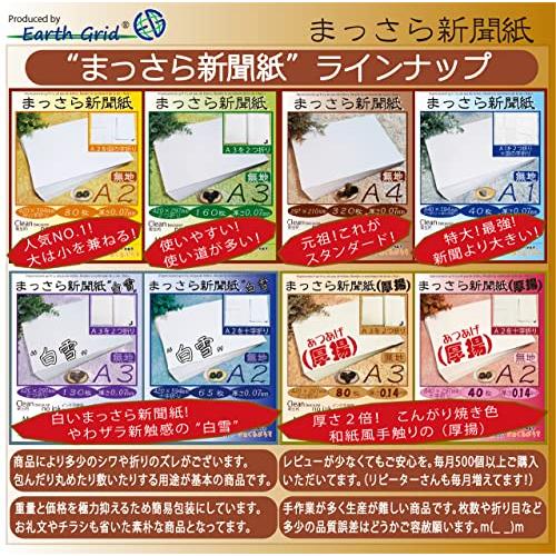まっさら新聞紙A1ハーフ ミシン入り2つ折り×田の字折り／20枚 840