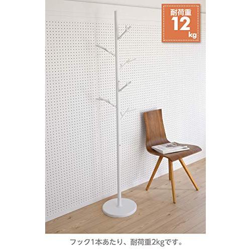 【シンプル！おしゃれ！使い勝手よし！】山善ポールハンガー 山善 ポールハンガー 耐荷重約12kg 枝葉モチーフ 組立かんたん サンド