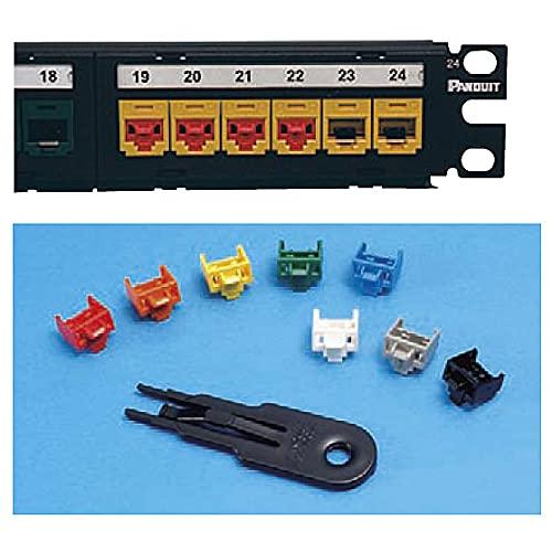 パンドウイット LANポート セキュリティブロック 100個入 赤 PSL-DCJB-C
