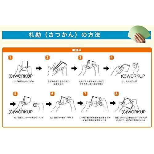 プロ専用 札勘練習用模擬紙幣100枚＆メクール1個＆紙帯テープ付2枚 滑り止め付き（札勘手順書付）日本製｜tamari-do｜05