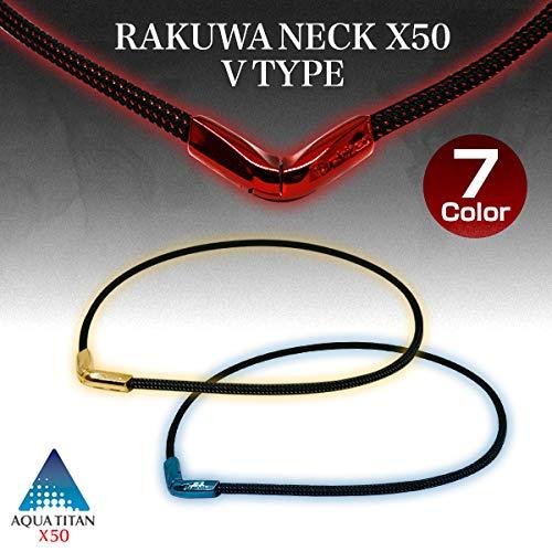 ファイテン(phiten) ネックレス RAKUWAネックX50 Vタイプ シルバー