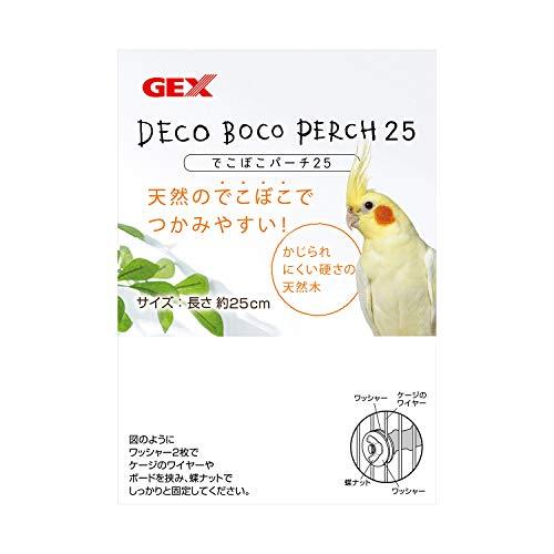 ジェックス でこぼこパーチ25 鳥用とまり木 適度な凹凸でとまりやすい 天然木 長さ25cm｜tamari-do｜03