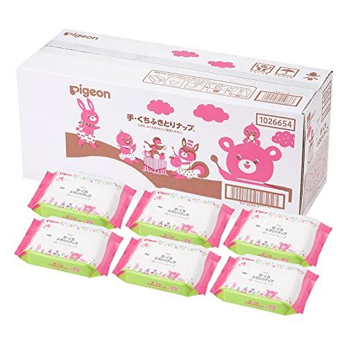 手口ふき ピジョン 手・くちふきとりナップ 1120枚(70枚×16P) Pigeon Friends  ケース販売 の商品画像
